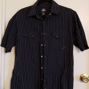 Dickies snap dress shirt